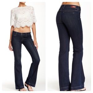 AG Adriano Goldschmied The Mia Pintuck Flare Jean